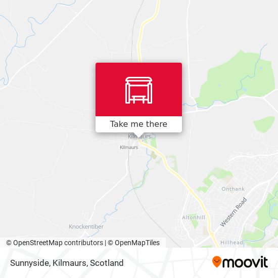 Sunnyside, Kilmaurs map
