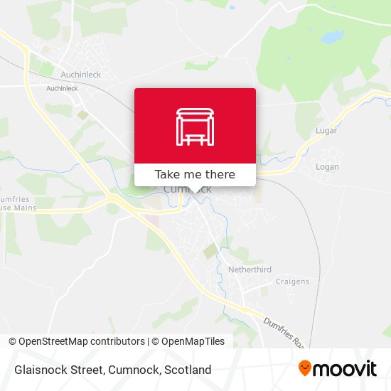 Glaisnock Street, Cumnock map
