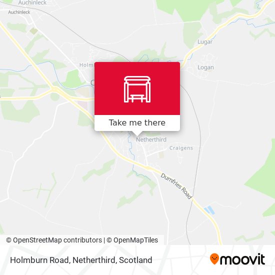 Holmburn Road, Netherthird map