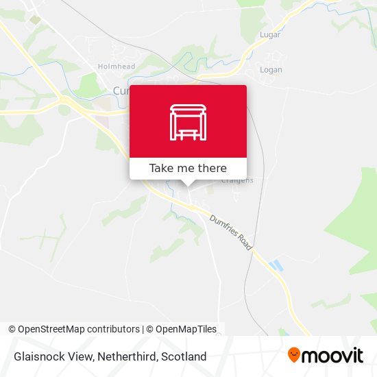 Glaisnock View, Netherthird map