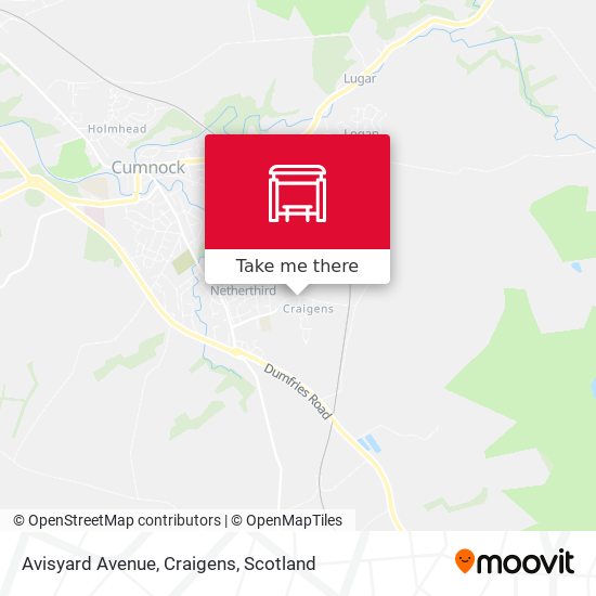 Avisyard Avenue, Craigens map