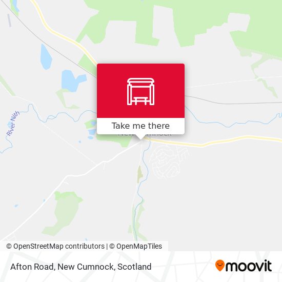 Afton Road, New Cumnock map