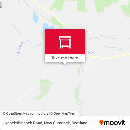 Knockshinnoch Road, New Cumnock map