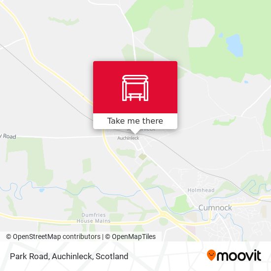 Park Road, Auchinleck map