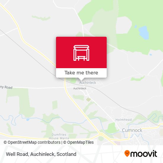 Well Road, Auchinleck map