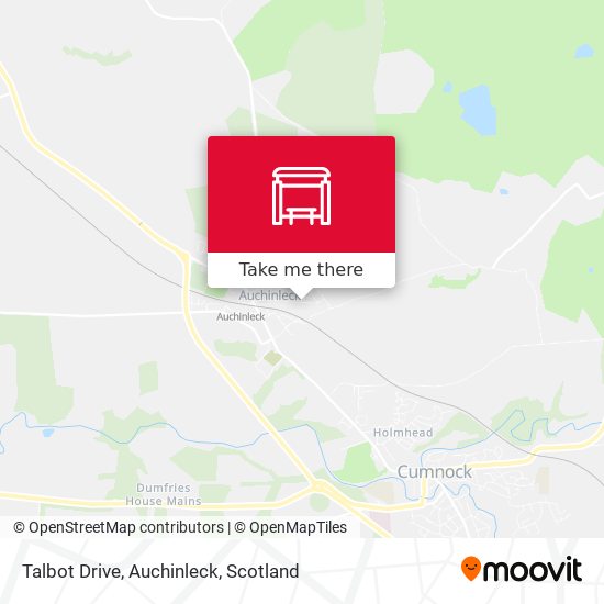 Talbot Drive, Auchinleck map