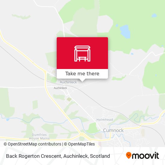 Back Rogerton Crescent, Auchinleck map