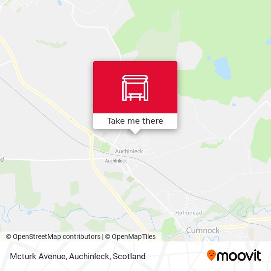 Mcturk Avenue, Auchinleck map