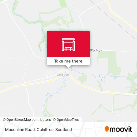 Mauchline Road, Ochiltree map