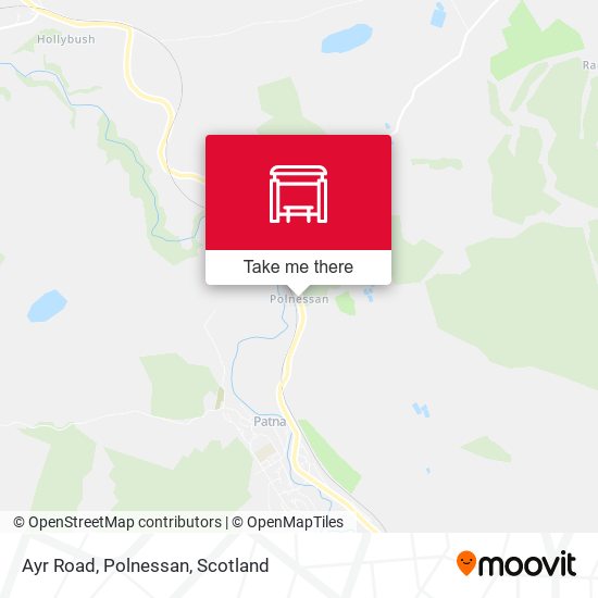 Ayr Road, Polnessan map