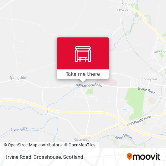 Irvine Road, Crosshouse map