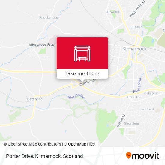 Porter Drive, Kilmarnock map