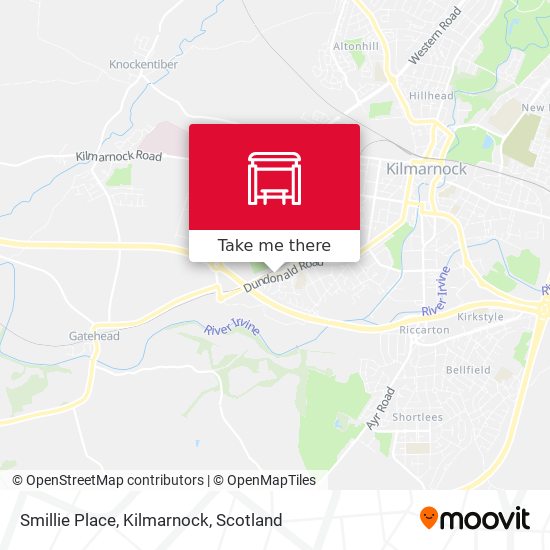 Smillie Place, Kilmarnock map