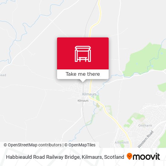 Habbieauld Road Railway Bridge, Kilmaurs map