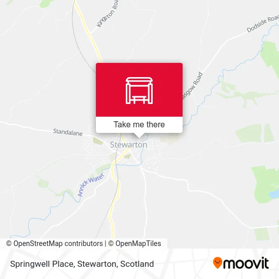 Springwell Place, Stewarton map