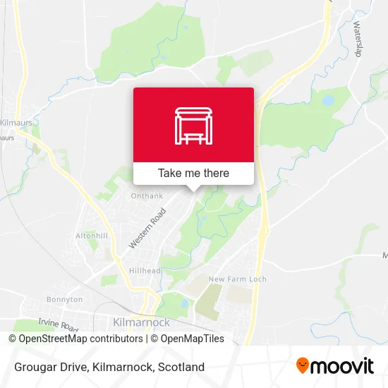 Grougar Drive, Kilmarnock map