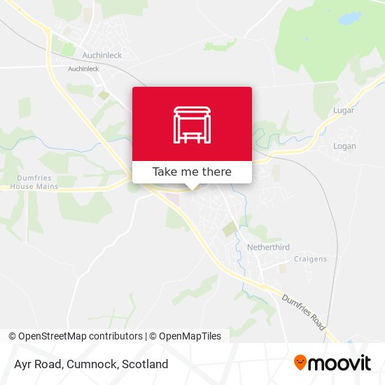 Ayr Road, Cumnock map