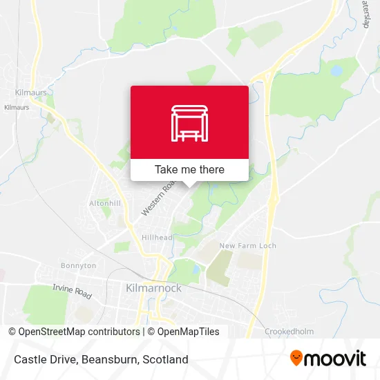 Castle Drive, Beansburn map