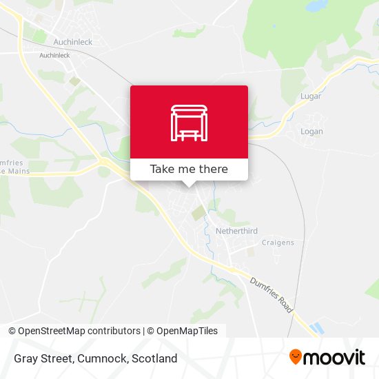 Gray Street, Cumnock map