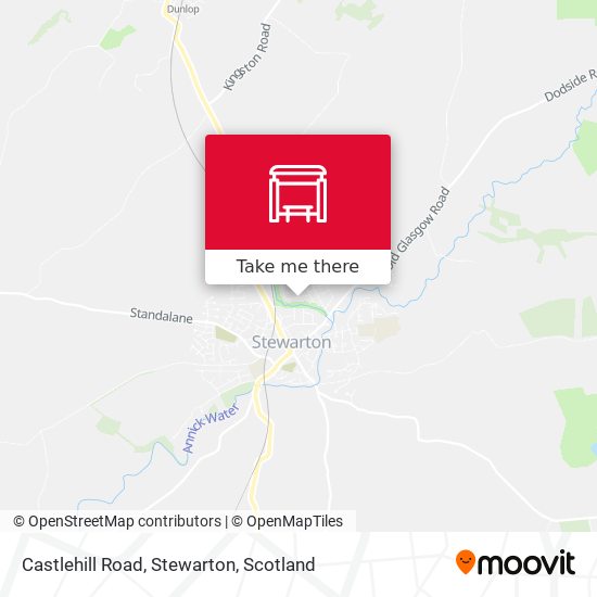 Castlehill Road, Stewarton map