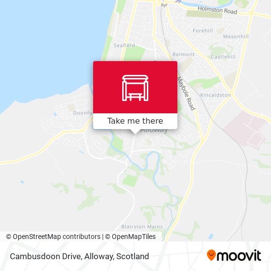Cambusdoon Drive, Alloway map
