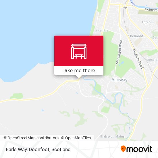Earls Way, Doonfoot map