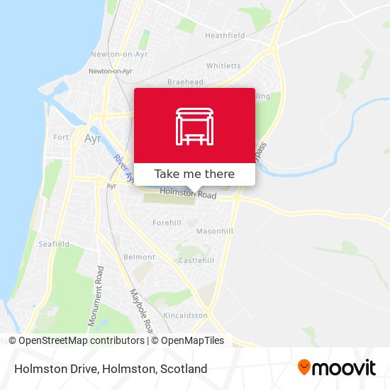 Holmston Drive, Holmston map