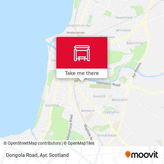 Dongola Road, Ayr map