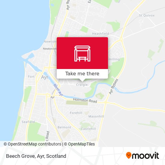 Beech Grove, Ayr map
