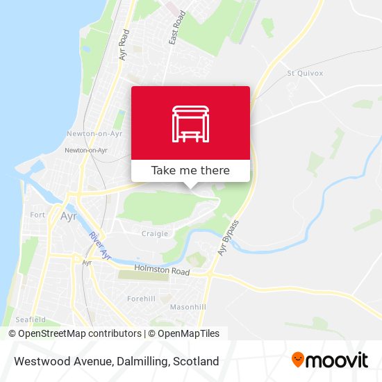 Westwood Avenue, Dalmilling map