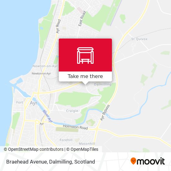 Braehead Avenue, Dalmilling map