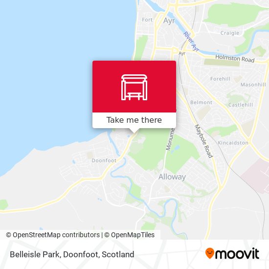 Belleisle Park, Doonfoot map