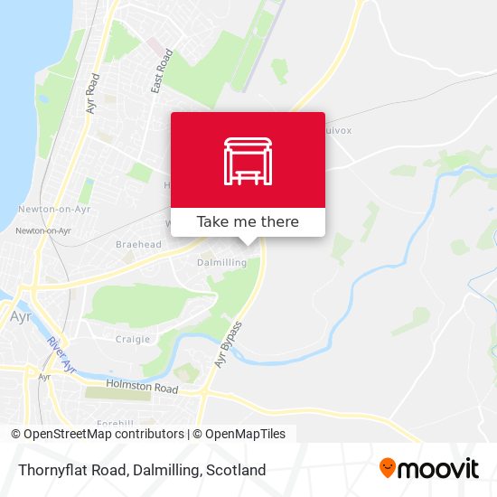 Thornyflat Road, Dalmilling map