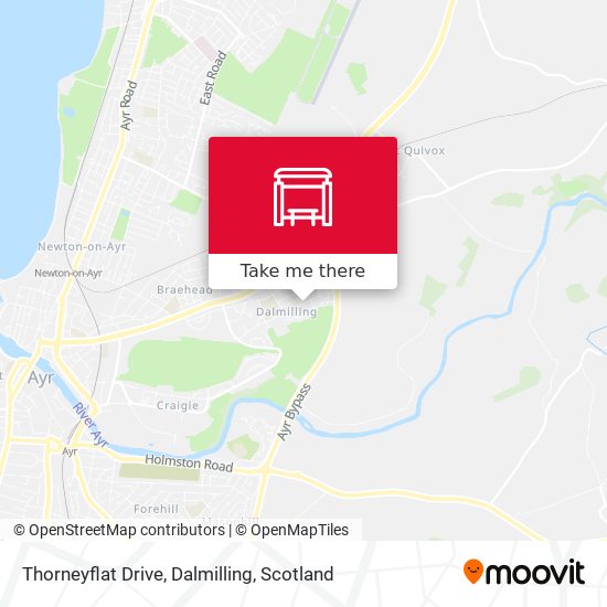 Thorneyflat Drive, Dalmilling map