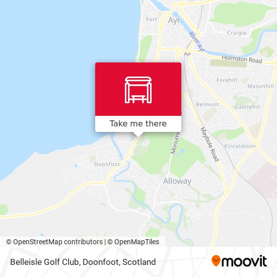 Belleisle Golf Club, Doonfoot map
