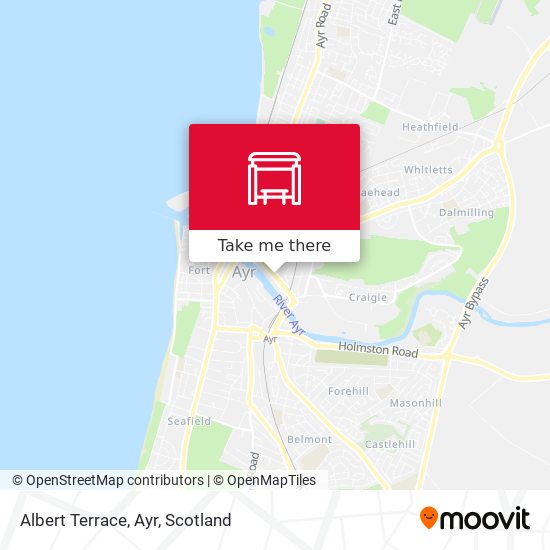 Albert Terrace, Ayr map