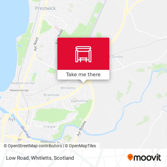 Low Road, Whitletts map