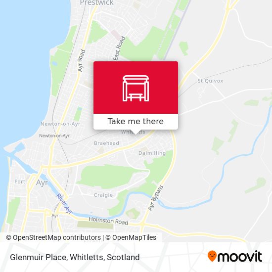 Glenmuir Place, Whitletts map