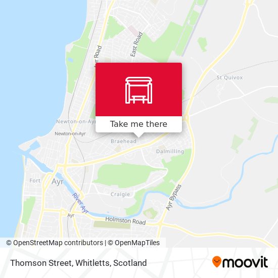 Thomson Street, Whitletts map