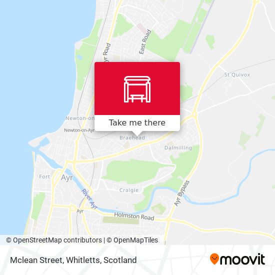 Mclean Street, Whitletts map