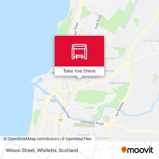 Wilson Street, Whitletts map