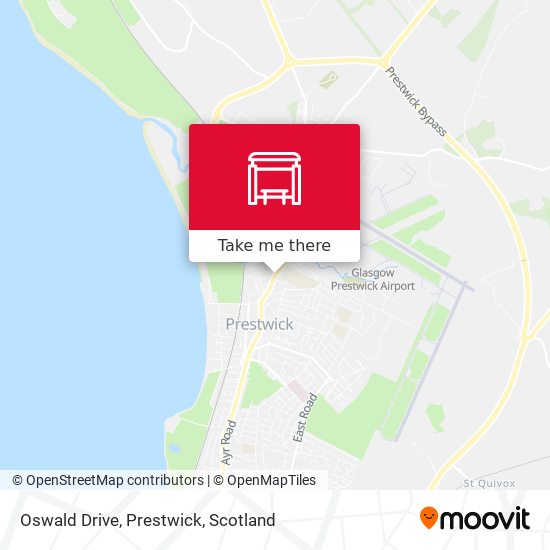 Oswald Drive, Prestwick map
