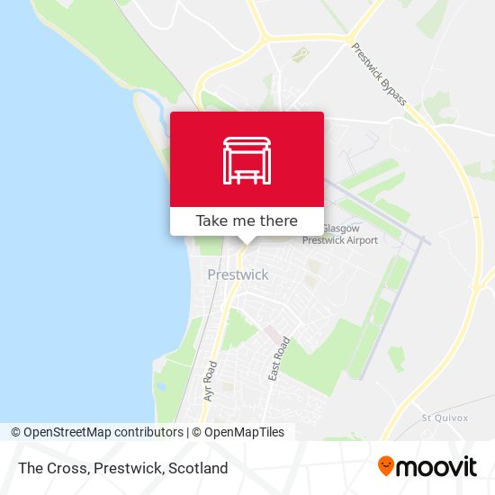 The Cross, Prestwick map