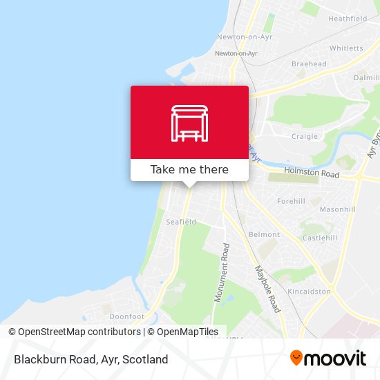 Blackburn Road, Ayr map