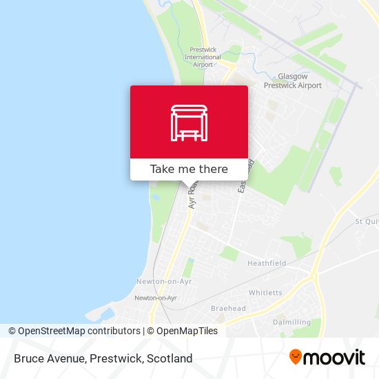 Bruce Avenue, Prestwick map