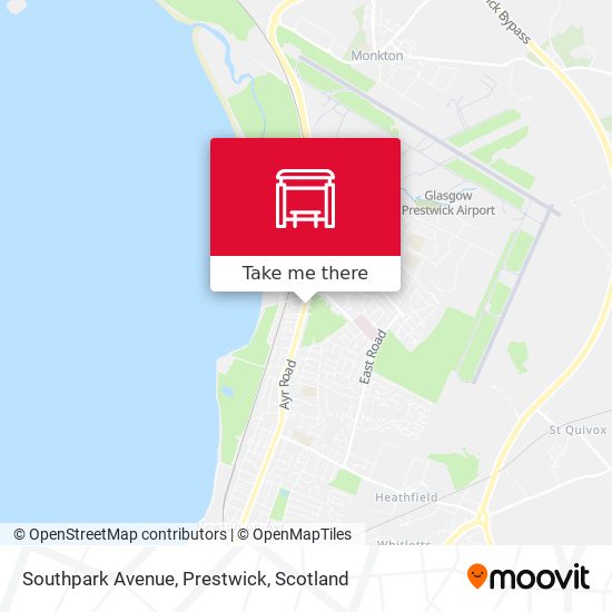 Southpark Avenue, Prestwick map