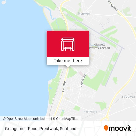 Grangemuir Road, Prestwick map
