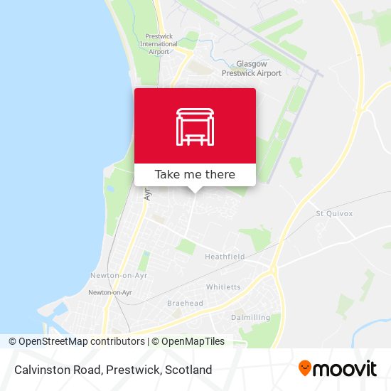 Calvinston Road, Prestwick map