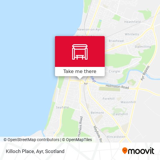 Killoch Place, Ayr map