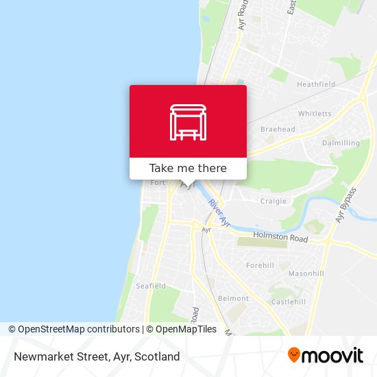 Newmarket Street, Ayr map